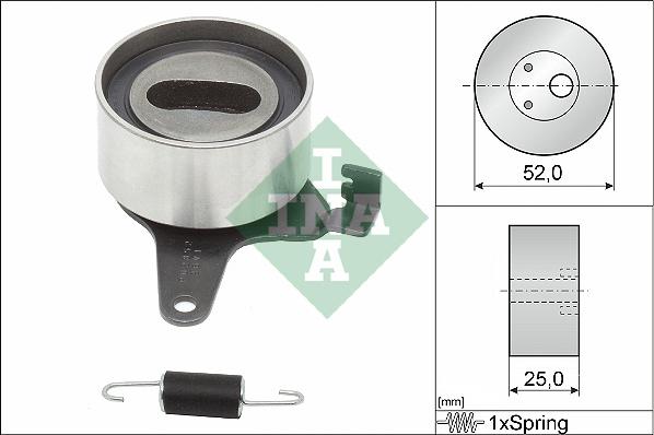 INA 531 0106 20 - Натяжной ролик, зубчатый ремень ГРМ autosila-amz.com