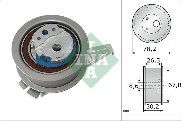 INA 531 0847 10 - Натяжной ролик, зубчатый ремень ГРМ autosila-amz.com