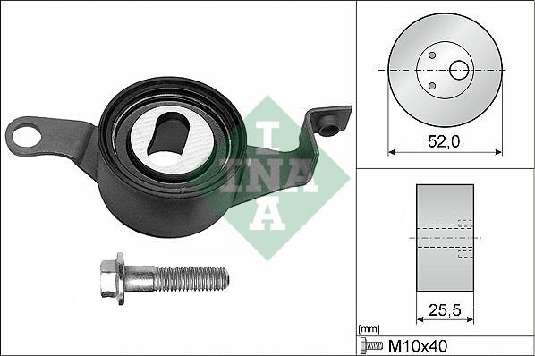 INA 531 0225 10 - Натяжной ролик, зубчатый ремень ГРМ autosila-amz.com