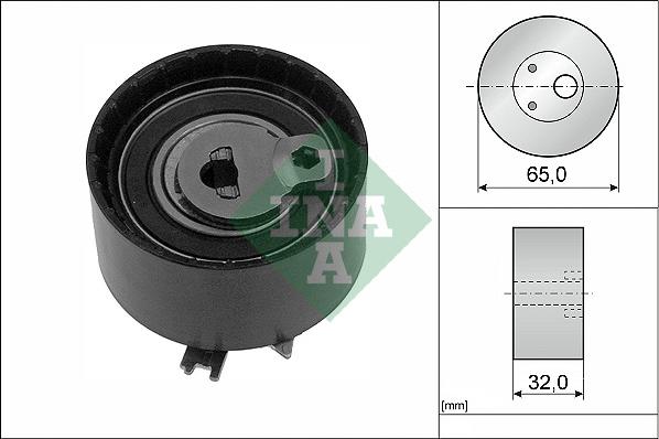 INA 531 0710 10 - ролик натяжной ремня ГРМ!\ Renault Clio 1.6 16V 05>/Modus/Scenic/Megane 02> autosila-amz.com