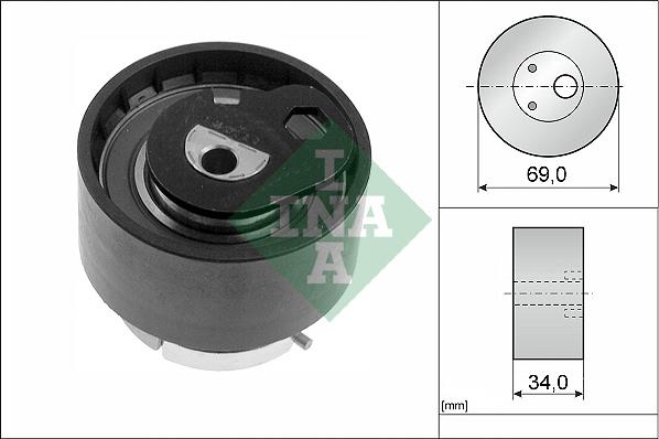 INA 531 0771 10 - Натяжной ролик, зубчатый ремень ГРМ autosila-amz.com