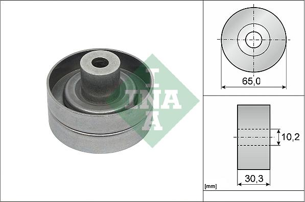 INA 532 0910 10 - Ролик, поликлиновый ремень autosila-amz.com