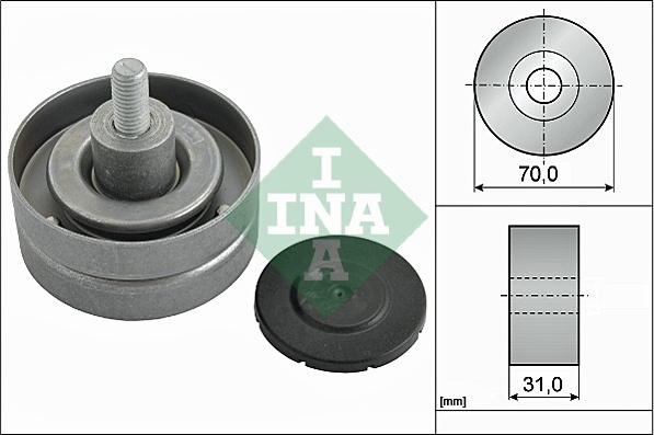 INA 532 0415 10 - Ролик, поликлиновый ремень autosila-amz.com