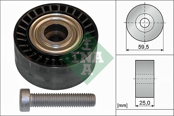 INA 532 0433 10 - Ролик, поликлиновый ремень autosila-amz.com