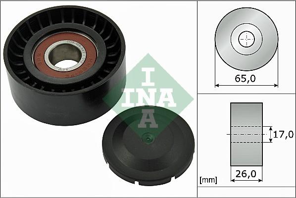 INA 532 0557 10 - Ролик, поликлиновый ремень autosila-amz.com