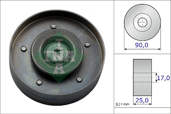 INA 532 0694 10 - Ролик, поликлиновый ремень autosila-amz.com