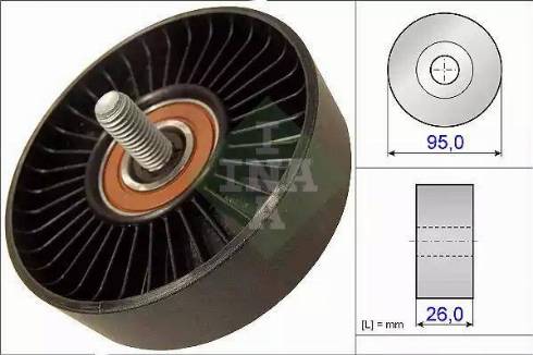 INA 532 0644 10 - Ролик, поликлиновый ремень autosila-amz.com