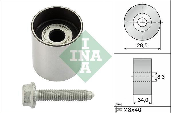 INA 532 0197 10 - Направляющий ролик, зубчатый ремень ГРМ autosila-amz.com