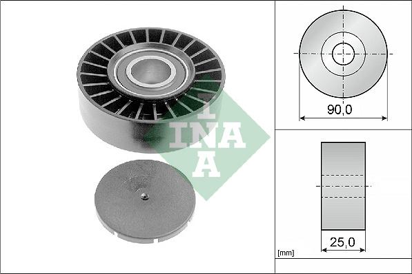 INA 532 0169 10 - Ролик, поликлиновый ремень autosila-amz.com