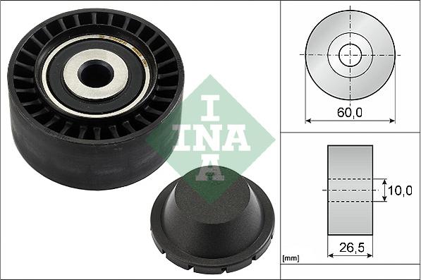 INA 532 0331 10 - Ролик, поликлиновый ремень autosila-amz.com