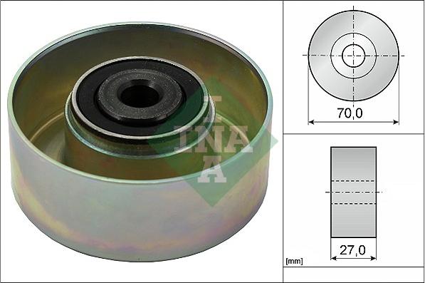 INA 532 0214 10 - Ролик, поликлиновый ремень autosila-amz.com