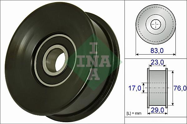 INA 532 0730 10 - Ролик, поликлиновый ремень autosila-amz.com