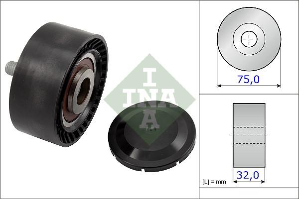 INA 532 0722 10 - Ролик, поликлиновый ремень autosila-amz.com