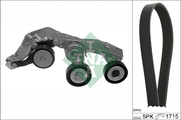 INA 529 0410 10 - Поликлиновый ременный комплект autosila-amz.com