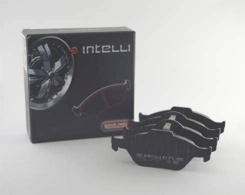 Intelli D714E - Тормозные колодки, дисковые, комплект autosila-amz.com