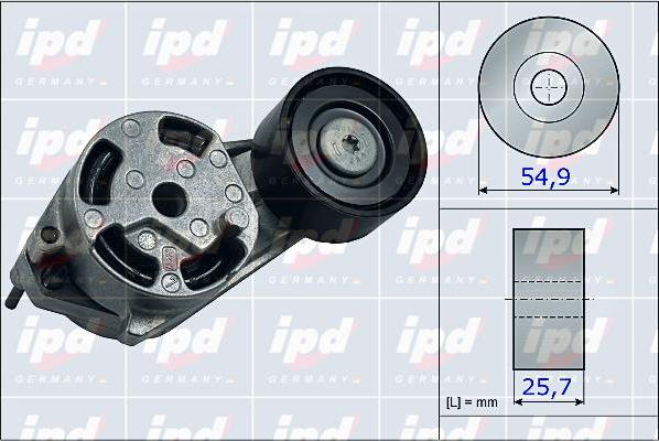 IPD 15-4005 - Натяжитель, поликлиновый ремень autosila-amz.com