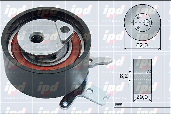 IPD 15-4082 - Натяжной ролик, зубчатый ремень ГРМ autosila-amz.com