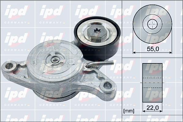 IPD 15-4036 - Натяжитель, поликлиновый ремень autosila-amz.com