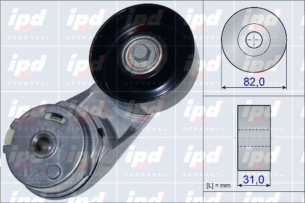 IPD 15-3995 - Натяжитель, поликлиновый ремень autosila-amz.com