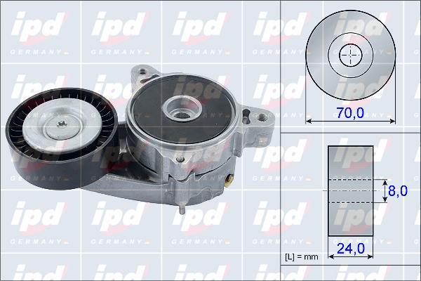 IPD 15-3905 - Натяжитель, поликлиновый ремень autosila-amz.com