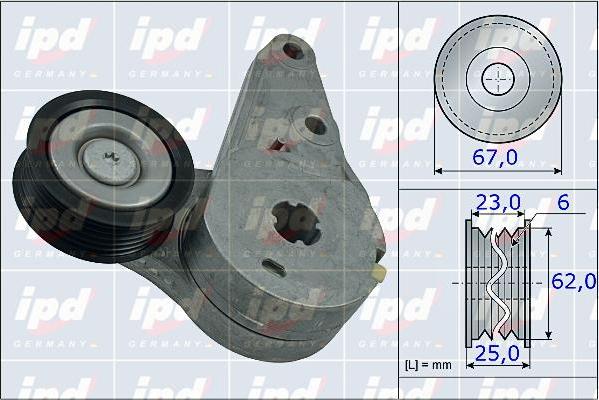 IPD 15-3903 - Натяжитель, поликлиновый ремень autosila-amz.com