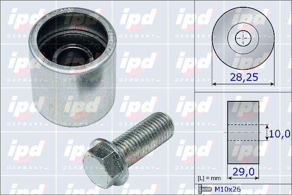 IPD 15-3932 - Направляющий ролик, зубчатый ремень ГРМ autosila-amz.com