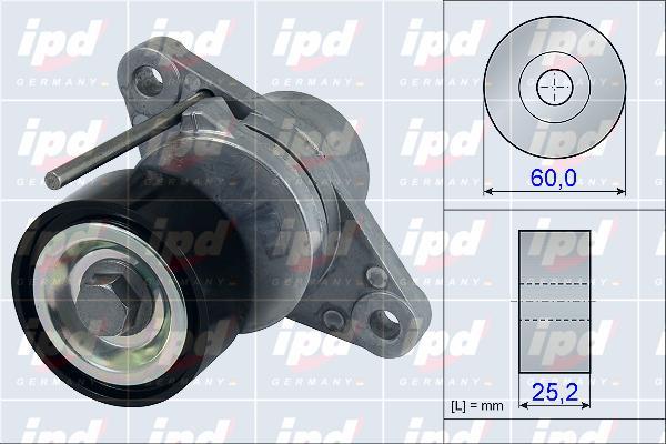 IPD 15-3891 - Натяжитель, поликлиновый ремень autosila-amz.com