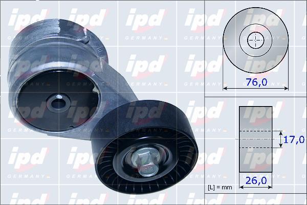 IPD 15-3864 - Натяжитель, поликлиновый ремень autosila-amz.com