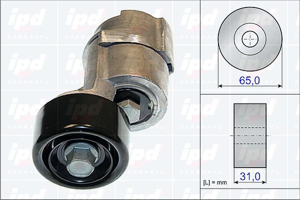 IPD 15-3838 - Натяжитель, поликлиновый ремень autosila-amz.com