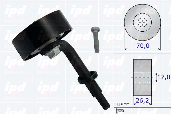 IPD 15-3235 - Ролик, поликлиновый ремень autosila-amz.com