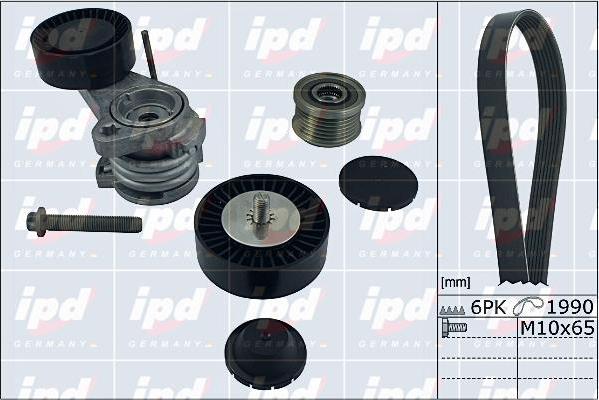 IPD 20-1857 - Поликлиновый ременный комплект autosila-amz.com