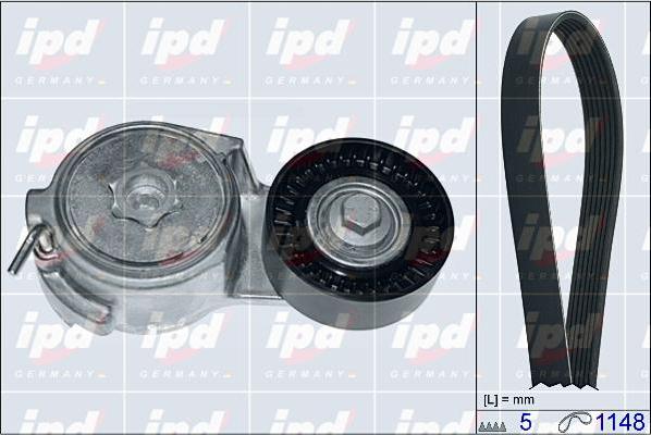 IPD 20-1808 - Поликлиновый ременный комплект autosila-amz.com