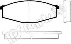 IPS Parts IBD-1134 - Тормозные колодки, дисковые, комплект autosila-amz.com