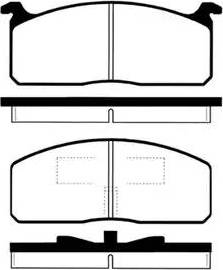 IPS Parts IBD-1253 - Тормозные колодки, дисковые, комплект autosila-amz.com