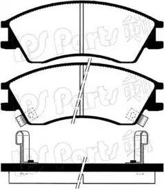 IPS Parts IBD-1710 - Тормозные колодки, дисковые, комплект autosila-amz.com