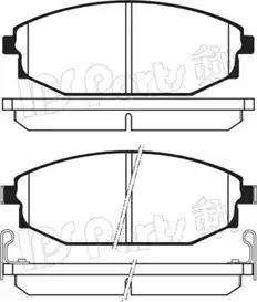 IPS Parts IBD-1H01 - Тормозные колодки, дисковые, комплект autosila-amz.com