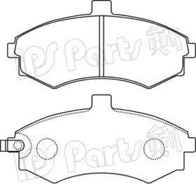 IPS Parts IBD-1H14 - Тормозные колодки, дисковые, комплект autosila-amz.com