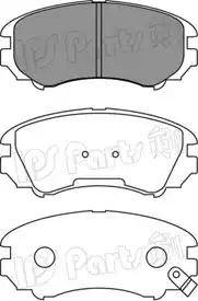 IPS Parts IBD-1H10 - Тормозные колодки, дисковые, комплект autosila-amz.com