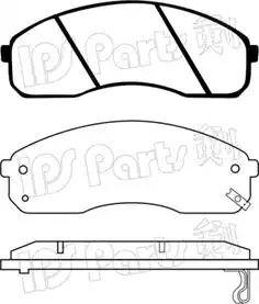 IPS Parts IBD-1K05 - Тормозные колодки, дисковые, комплект autosila-amz.com