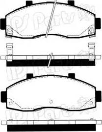 IPS Parts IBD-1K01 - Тормозные колодки, дисковые, комплект autosila-amz.com