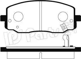 IPS Parts IBD-1K12 - Тормозные колодки, дисковые, комплект autosila-amz.com