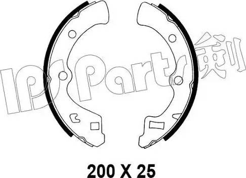 IPS Parts IBL-4406 - Тормозные башмаки, барабанные autosila-amz.com