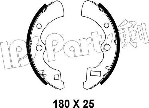 IPS Parts IBL-4402 - Тормозные башмаки, барабанные autosila-amz.com