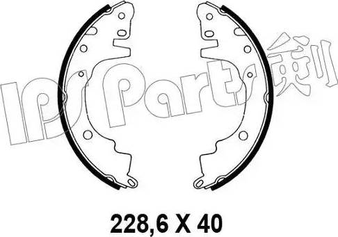 IPS Parts IBL-4504 - Тормозные башмаки, барабанные autosila-amz.com