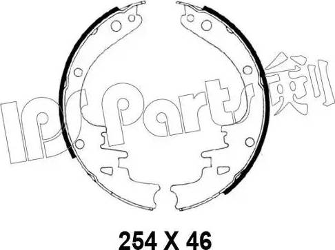 IPS Parts IBL-4022 - Тормозные башмаки, барабанные autosila-amz.com