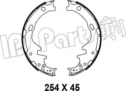 IPS Parts IBL-4135 - Тормозные башмаки, барабанные autosila-amz.com