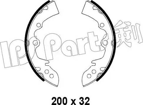 IPS Parts IBL-4302 - Тормозные башмаки, барабанные autosila-amz.com