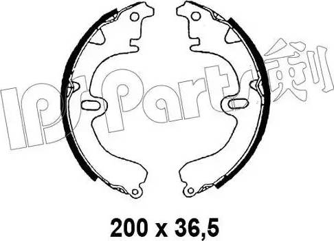 IPS Parts IBL-4298 - Тормозные башмаки, барабанные autosila-amz.com