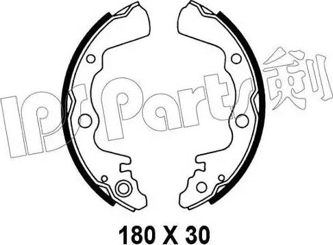 IPS Parts IBL-4707 - Тормозные башмаки, барабанные autosila-amz.com