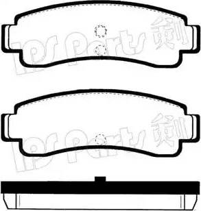 IPS Parts IBR-1125 - Тормозные колодки, дисковые, комплект autosila-amz.com